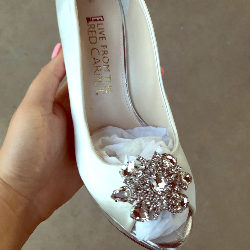 Beautiful elegant wedding shoes
